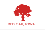 Flag of Red Oak, Iowa